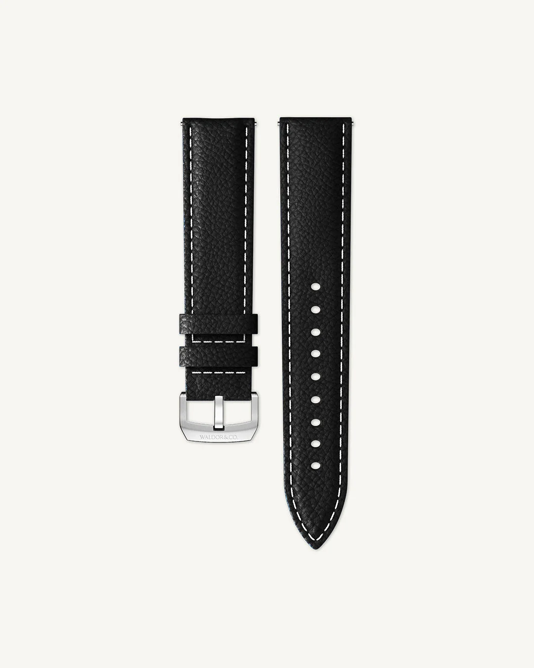 Black Leather Strap 20 mm