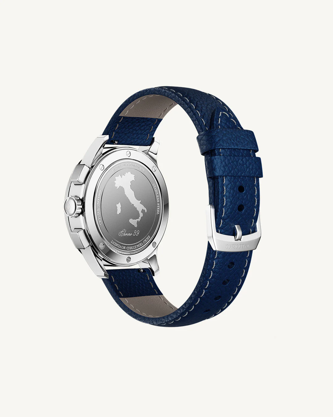 Blue Leather Strap 20 mm - Image 3