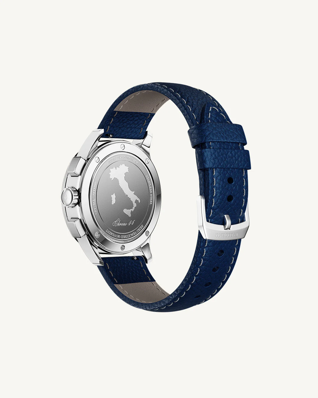 Blue Leather Strap 22 mm - Image 3