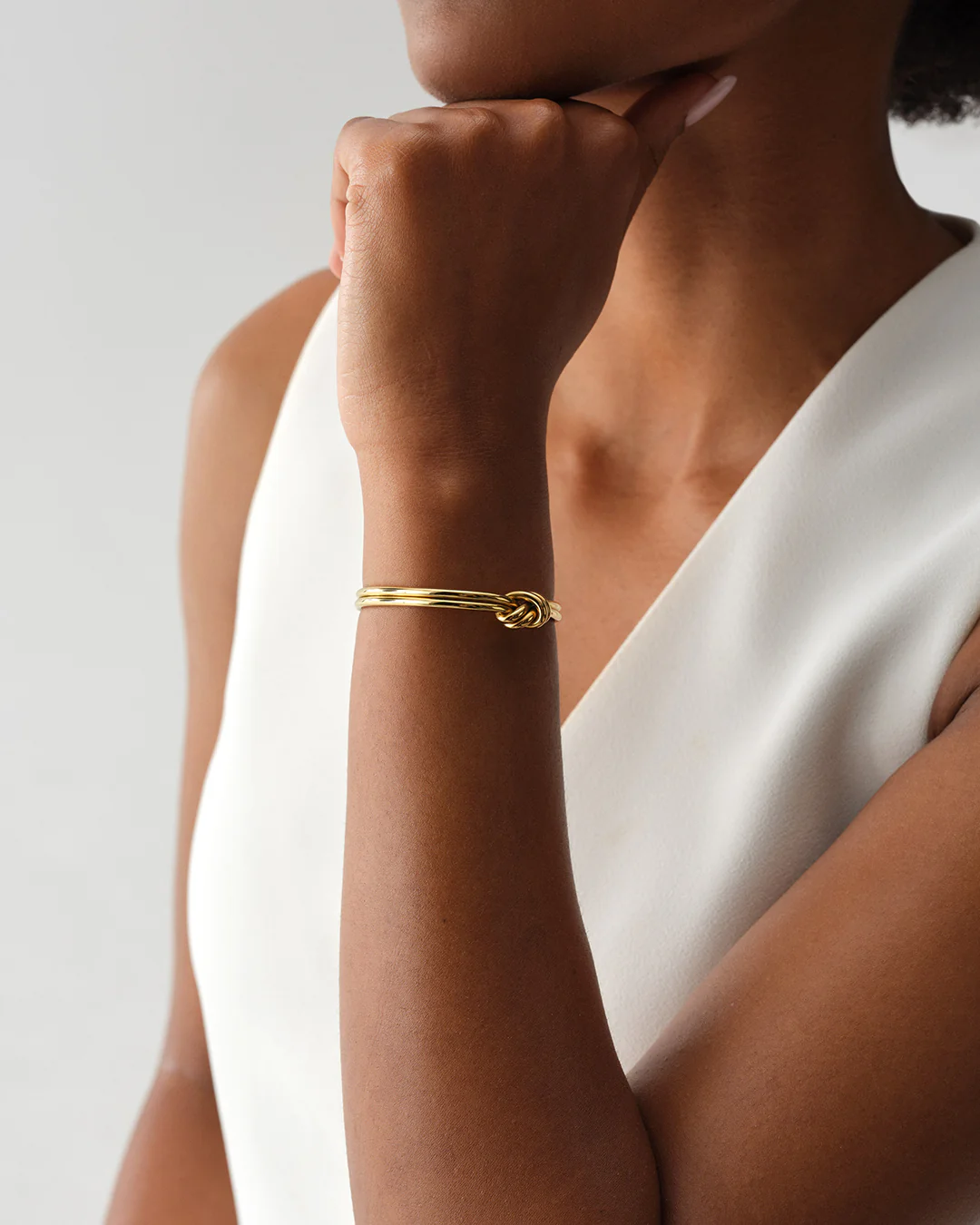 Dual Knot Bangle Polished - Image 6