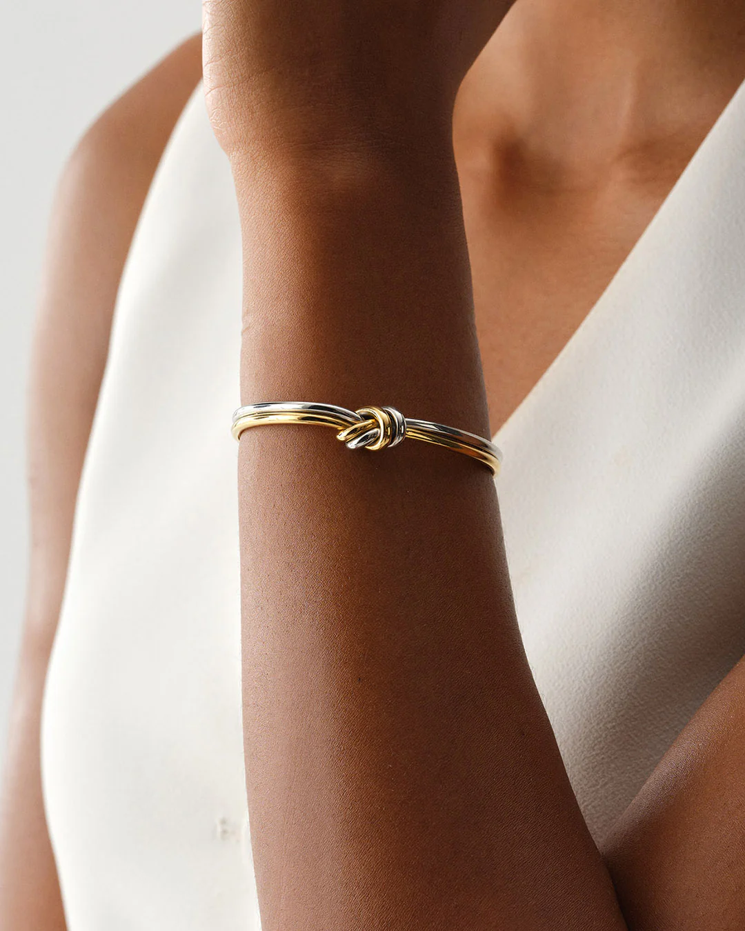 Dual Knot Bangle Polished - Image 5