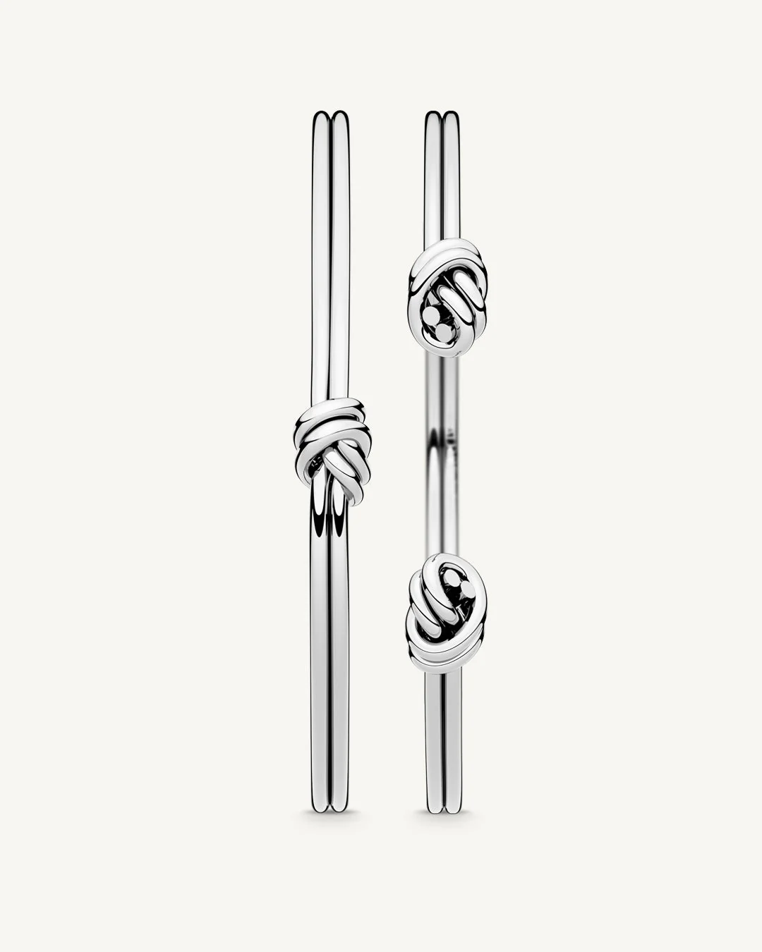 Dual Knot Silver Set